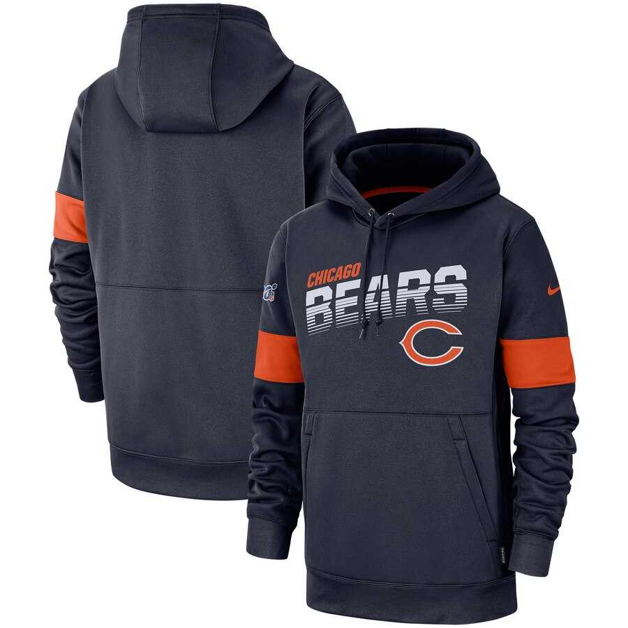 Chicago Bears Nike Sideline Team Logo Performance Pullover Hoodie Navy,We sell and wholesale Chicago Bears Nike Sideline Team Logo Performance Pullover Hoodie Navy on line form chian!